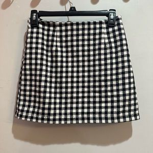 Plaid mini skirt